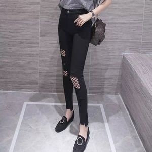 Women Black Skinny / Jeans Trouser Stretch